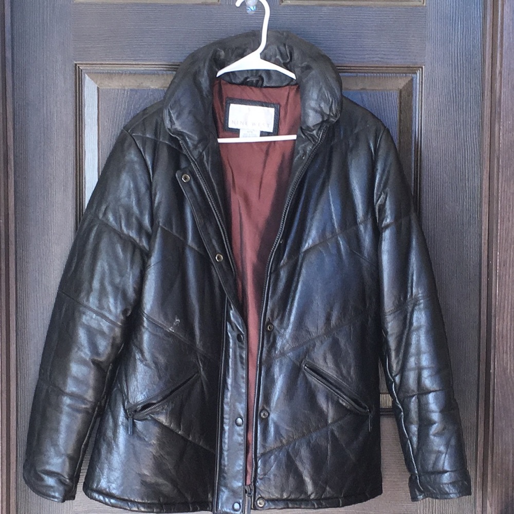 Nine West 100% Leather coat